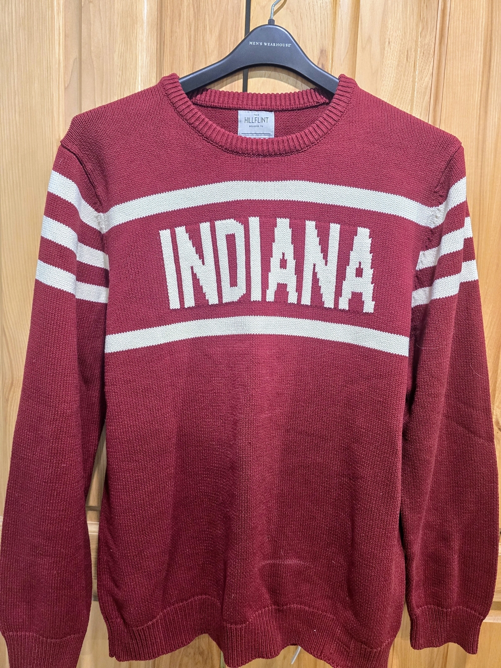 Maroon 'Indiana' Crewneck Sweater